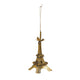 7-3/4"H Metal Eiffel Tower Ornament, Gold Foil Finish