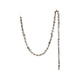 72"L x 1"H Faux Boxwood Garland with Glitter, Champagne Finish