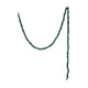 72"L x 3/4"H Foam & Glitter Ball Garland, Iridescent Finish, Green