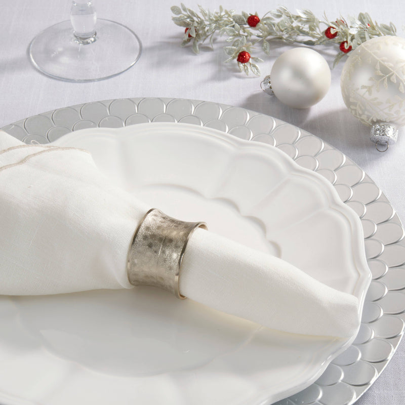 Hammered Napkin Ring: Dark Gold