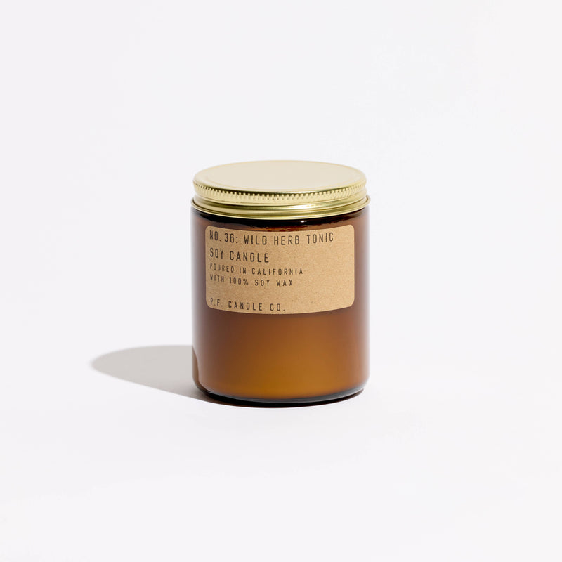 Wild Herb Tonic Glass Jar Soy Candle