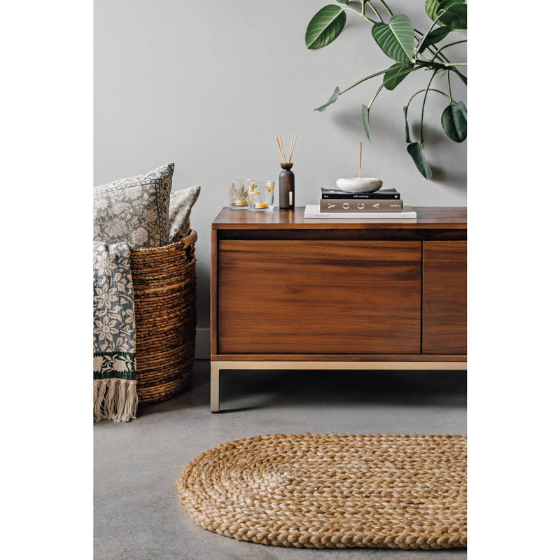 Oval Braided Jute Mat