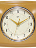 Retro Square Saffron Indoor Wall Clock 9.25 Inch, [product_price]- Greenhouse Home