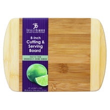 8" Two-Tone Bar Board, Small Bamboo Cutting Board Totally Bamboo