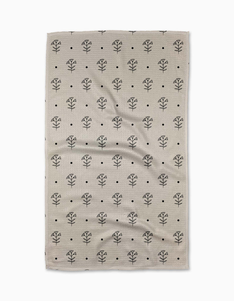 Inked Bloom Tea Towel