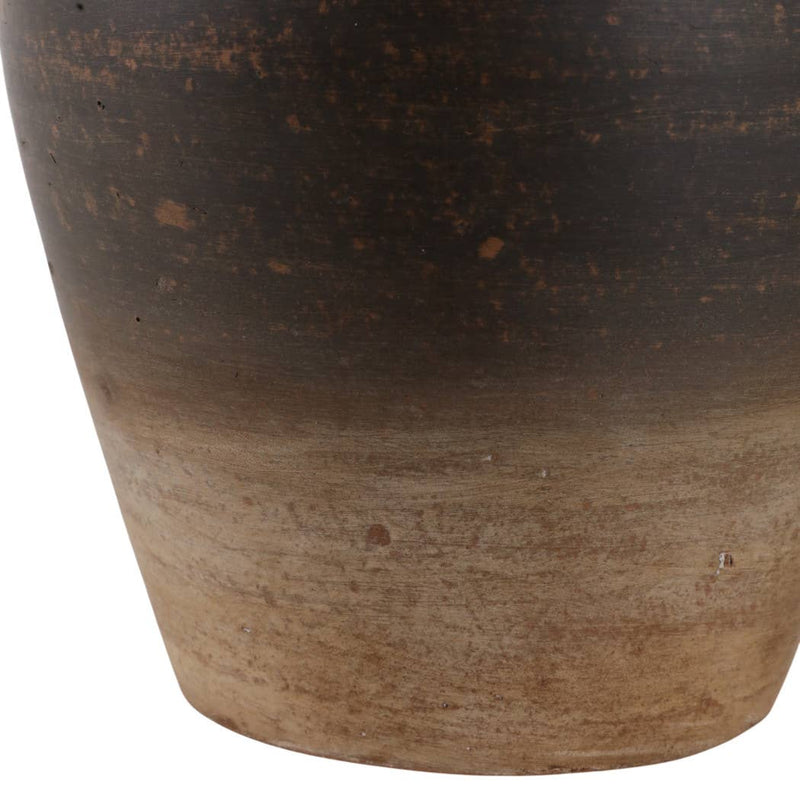 Chocolate Brown Ceramic Pottery Jug