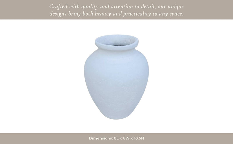 Ivory Paper Mache Traditional Jug