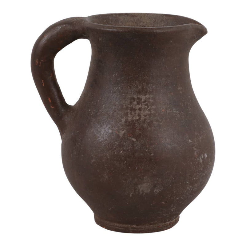 Brown Terracotta Jug Handled Pitcher