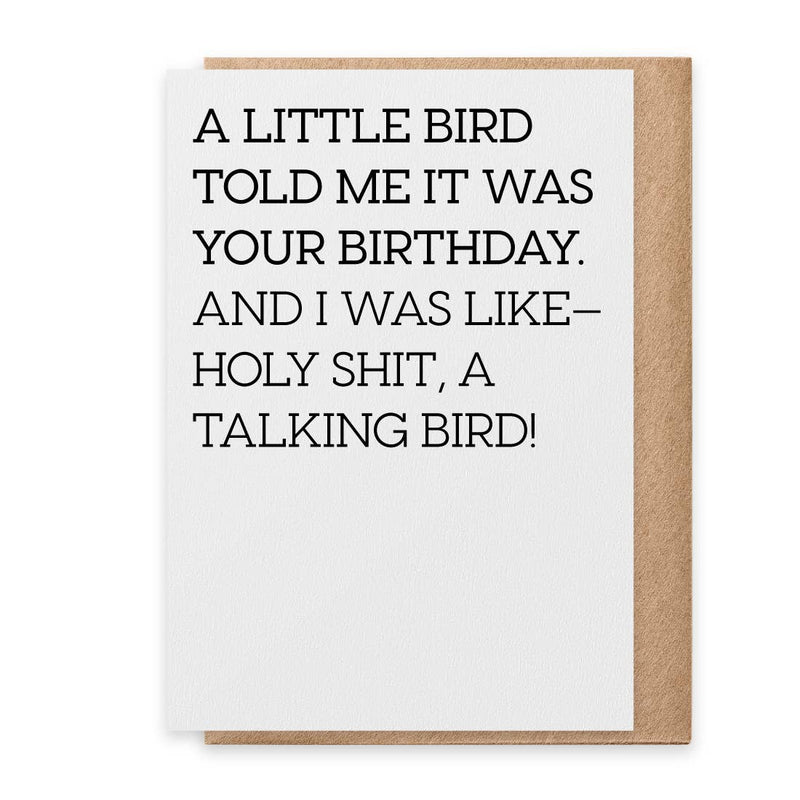 A Little Bird - Greeting Card
