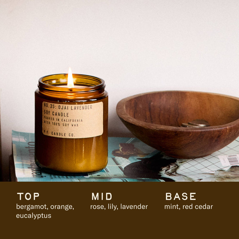 Ojai Lavender Glass Jar Soy Candle