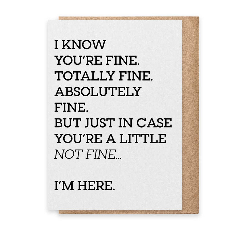 A Little Not Fine - Greeting Card Paisley & Parsley