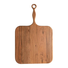 Acacia Wood Cheese/Cutting Board w/Handle - Greenhouse Home