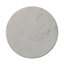 Acacia Wood & Metal Martini Table w/ White Marble Top, Walnut & Brass Finish, [product_price]- Greenhouse Home