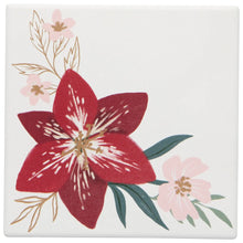 Amaryllis Soak Up Coasters, Set of 4, [product_price]- Greenhouse Home