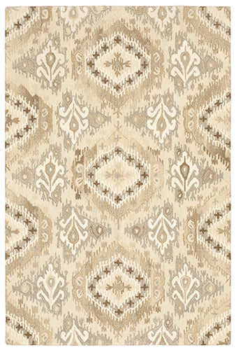 Anastasia Neutral Tribal Rug - Greenhouse Home