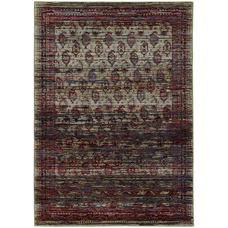 Andorra Paisley Panel Rug in Multi - Greenhouse Home