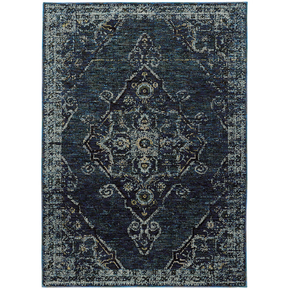 Andorra Rug in Blue - Greenhouse Home