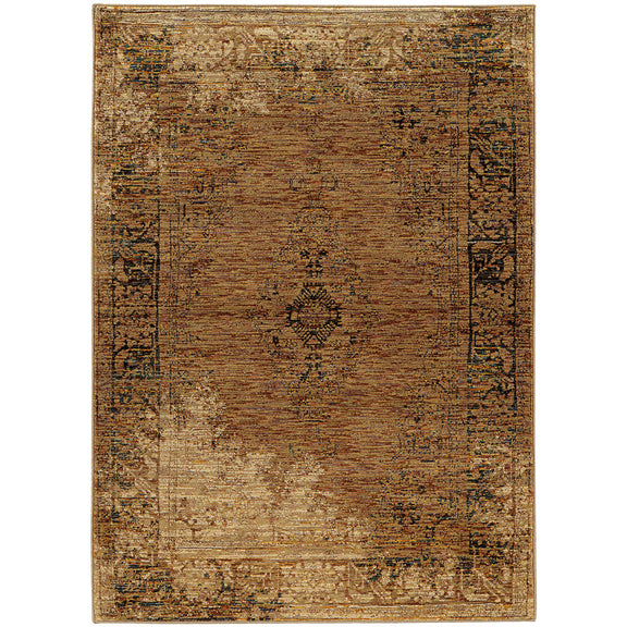 Andorra Rug in Brown - Greenhouse Home