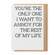 Annoy - Greeting Card Paisley & Parsley