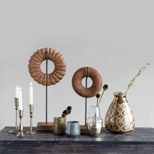 Antique Brass Hand Forged Metal Taper Holder, 6.5" Greenhouse Home