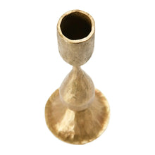 Antique Brass Hand Forged Metal Taper Holder, 6.5" Greenhouse Home