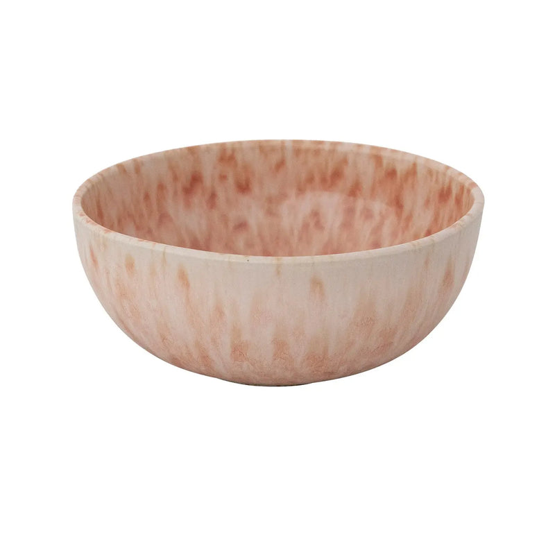 Stoneware Bowl, Apricot Color (Each One Will Vary)