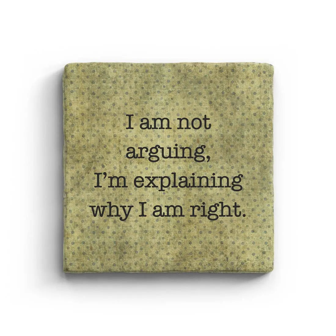 Arguing - Marble Coaster Paisley & Parsley