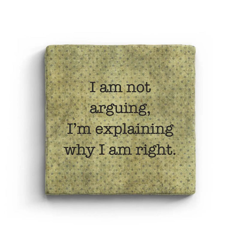 Arguing - Marble Coaster Paisley & Parsley