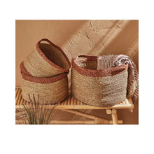 Aubrey Stripe Basket - Greenhouse Home