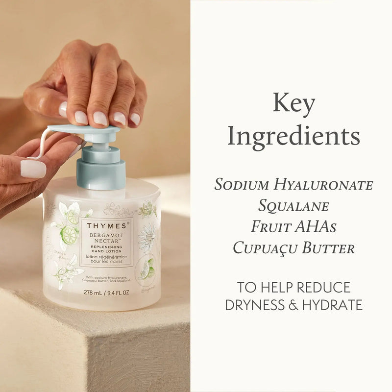 Bergamot Nectar Replenishing Hand Lotion Thymes