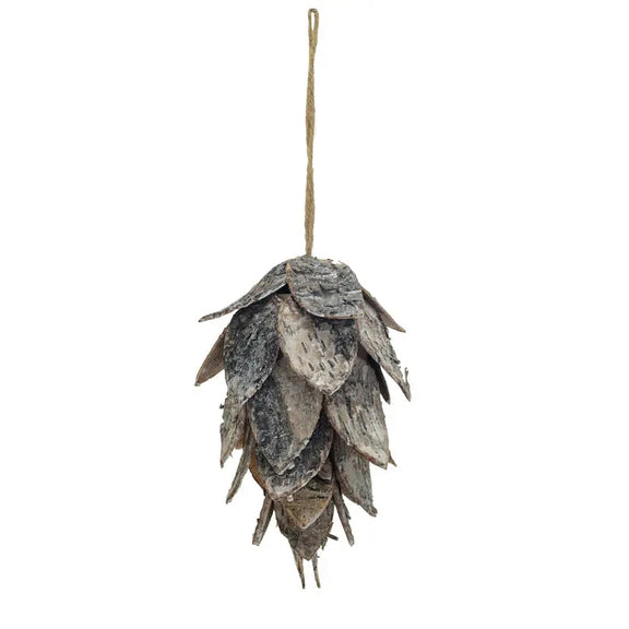 Birch Bark Pinecone Ornament, [product_price]- Greenhouse Home