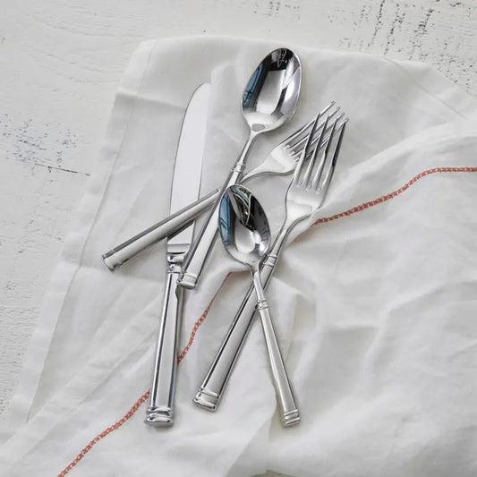 Bistro Stainless Steel Flatware, Set of 5, [product_price]- Greenhouse Home