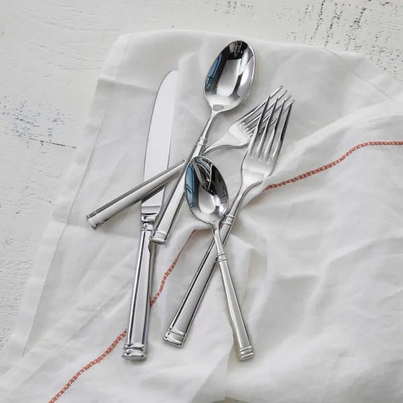 Bistro Stainless Steel Flatware, Set of 5, [product_price]- Greenhouse Home