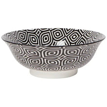 Black Geo Stamped 8" Bowl, [product_price]- Greenhouse Home
