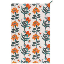Block Print Marigold Tea Towel, [product_price]- Greenhouse Home