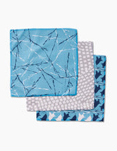 Blue Fields Dish Cloths, Set of 3, [product_price]- Greenhouse Home