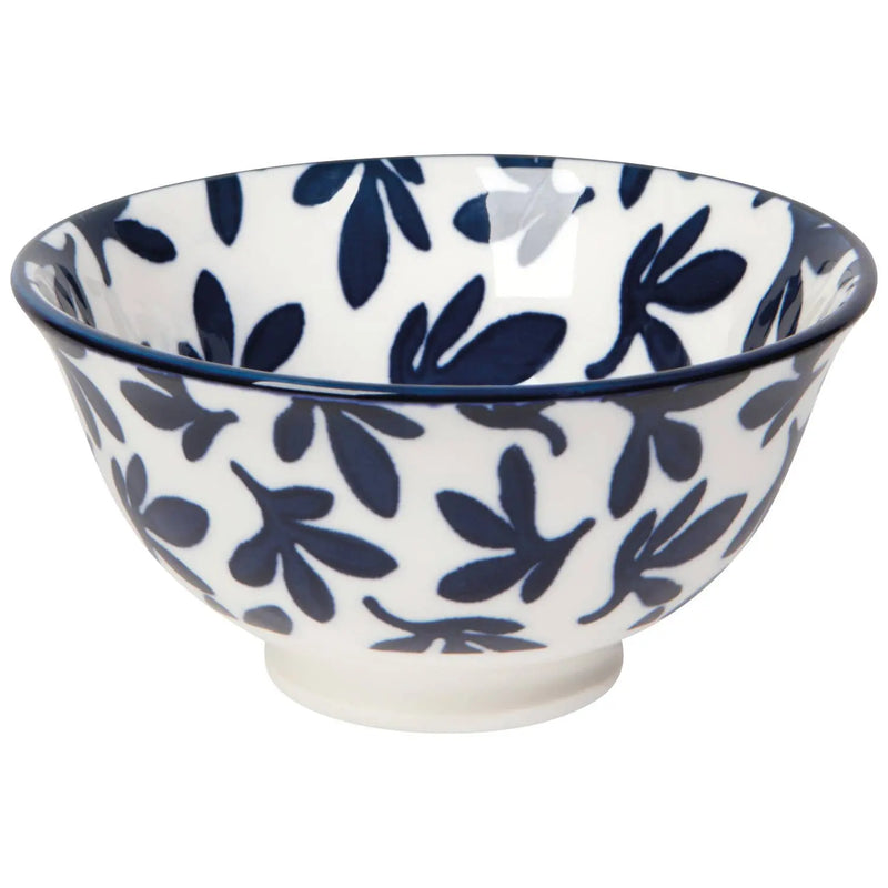 Blue Floral Stamped Bowl 3.5 inch NOW Designs