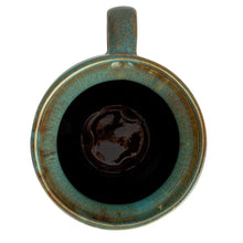 Blue Stoneware Jug with Handle Greenhouse Home