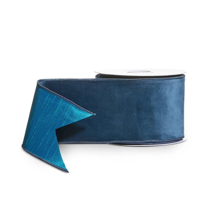 Blue Velvet Wired Ribbon Raz Imports