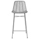 Boho Rattan and Metal Bar Stool Greenhouse Home