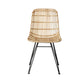 Boho Rattan and Metal Dining Chair Greenhouse Home