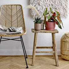 Boho Rattan and Metal Dining Chair Greenhouse Home