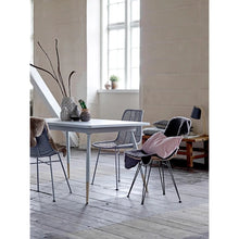 Boho Rattan and Metal Dining Chair Greenhouse Home