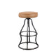 Bowie Adjustable Stool - Cognac Leather - Greenhouse Home