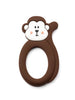 Brown Monkey Baby Teether Little Cheeks