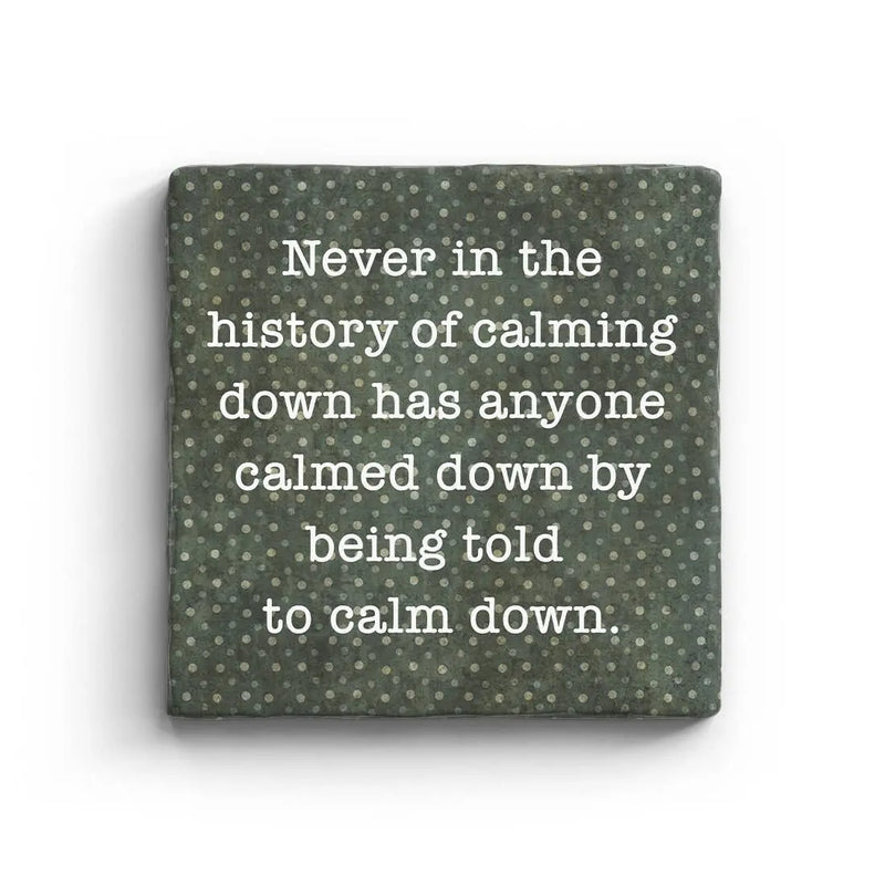 Calm Down - Marble Coaster, [product_price]- Greenhouse Home