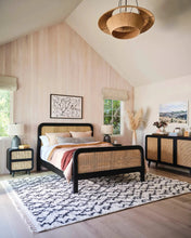 Cane Oval Queen Bed, [product_price]- Greenhouse Home