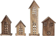 Carved Mango Wood Houses, Natural Greenhouse Home