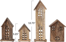 Carved Mango Wood Houses, Natural Greenhouse Home