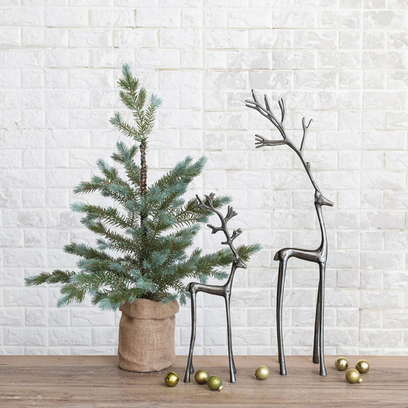 Cast Aluminum Reindeer Greenhouse Home